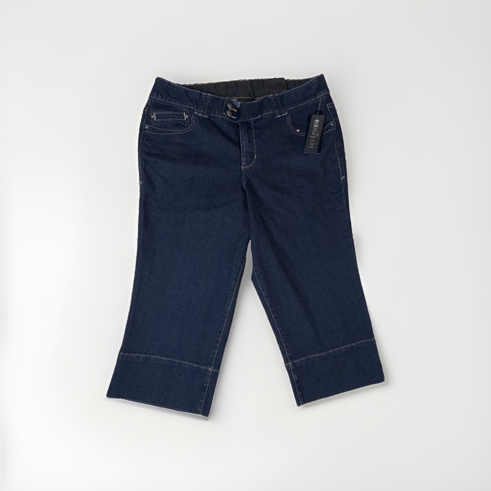 Lane Bryant Totally Cropped Jeans Women's Size 18 Capri 36x21 NWT Dark Wash